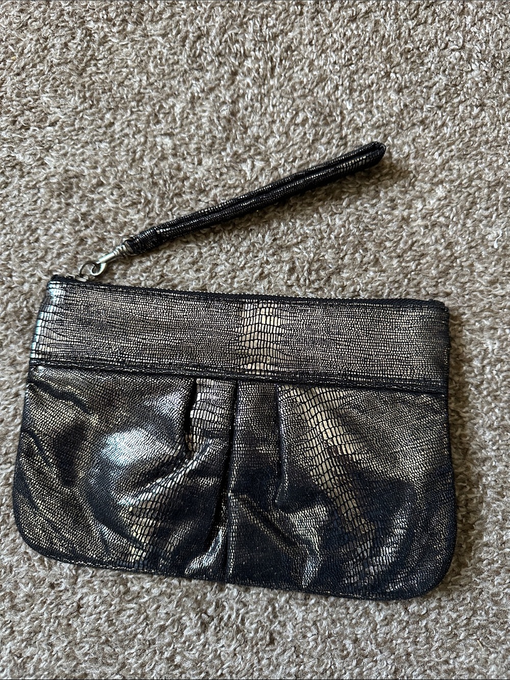 Express Black/Silver Wristlet